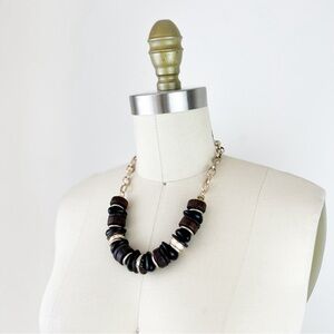 Banana Republic • Wooden Statement Necklace